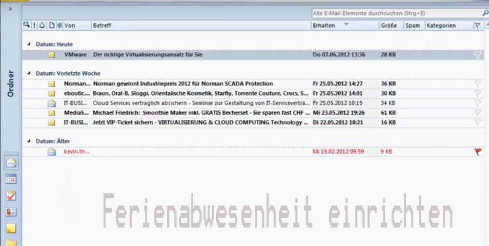 Anleitung Auto Antwort im Outlook